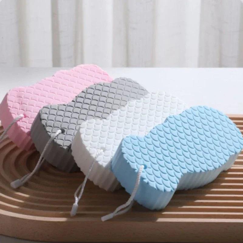 Soft Sponge Body Scrubber for Baby & Adults – Exfoliating Bath Scrub Sponge & Dead Skin Remover
