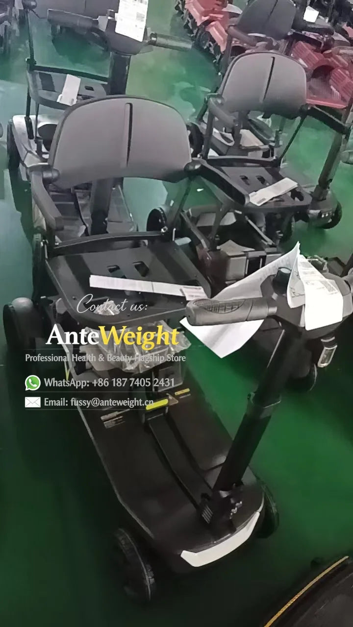Lightweight 4-Wheel Mobility Scooter, Foldable