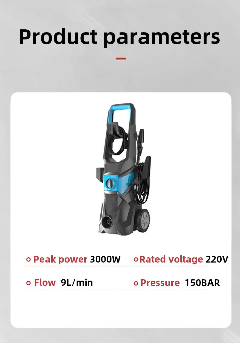 Portable Handheld Electric High-Pressure Car Washer – Car, Garden, Terrace & Outdoor