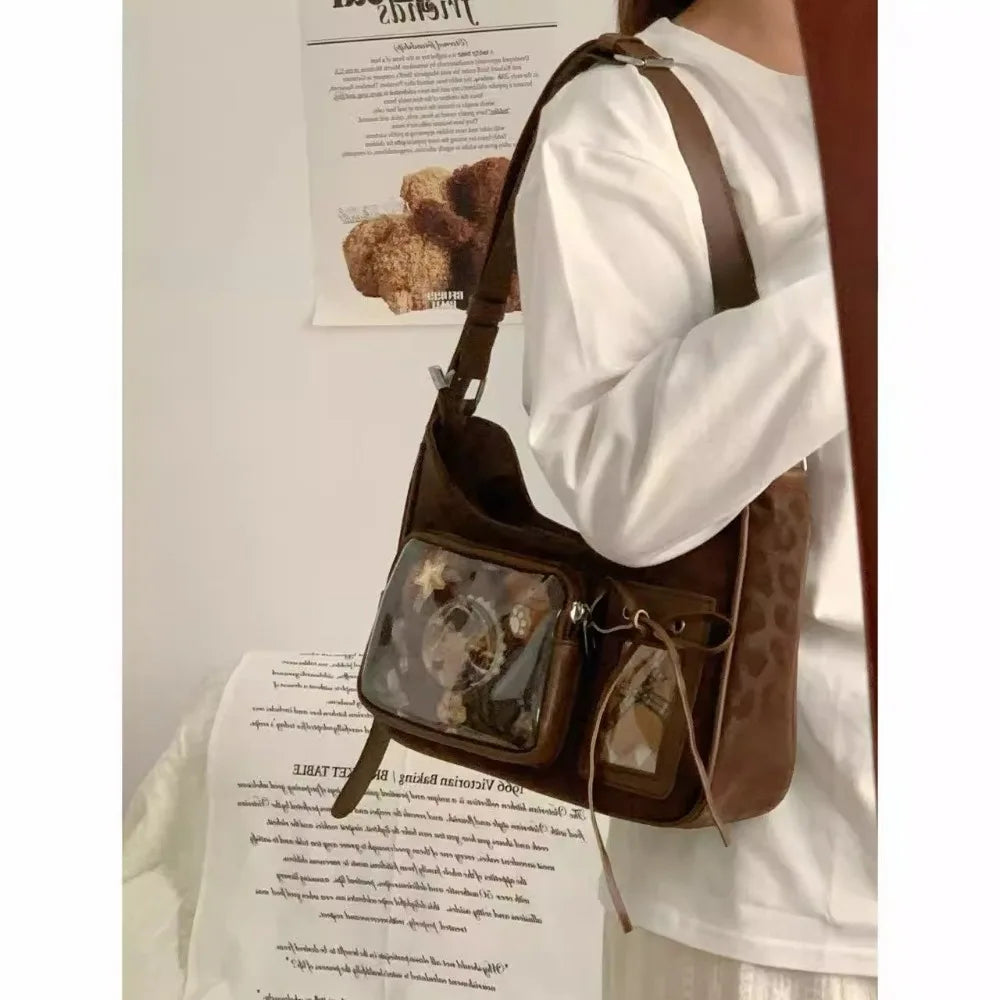 Lace-Up Bow Shoulder Crossbody Bag — Sweet Cool Small Subaxillary Women's Bag