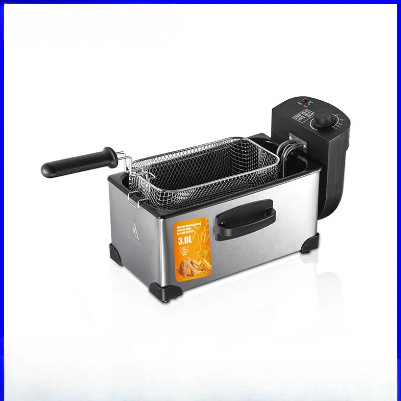Electric Deep Fryer – Constant Temperature, Commercial & Household, French Fries, Dough Sticks & Stall Fryer