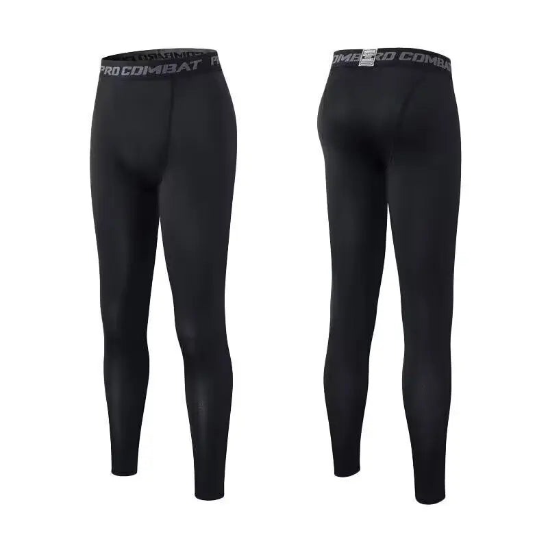 Men's High-Performance Compression Leggings — Moisture-Wicking Tights for Running, Gym & Training