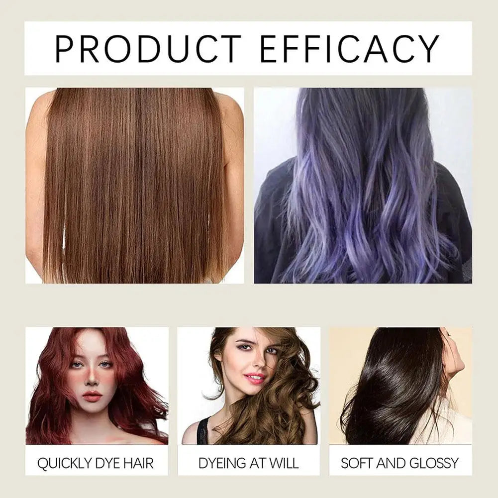 Hair Dye Shampoo For Gray Hair For Women Men Natural Hair Dye Kit Semi Permanent Hair Dye Shampoo Black Brown Purple 200ml