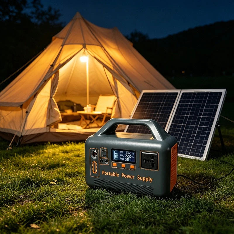500W Portable Power Station S500 — Solar Generator for Camping & Emergency Backup