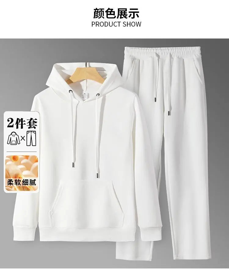 Men's Hoodie & Sweatpants Set – Loose Fit Casual Autumn Sports Suit