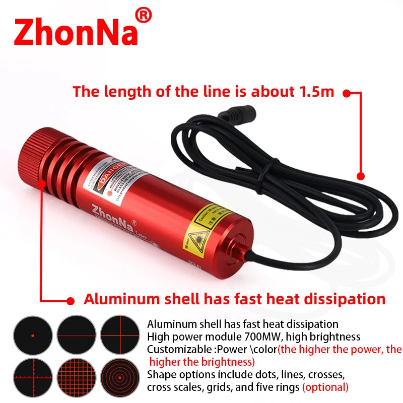 520nm Industrial Laser Locator – Cross, Line & Point Laser for Wood, Stone & Aluminum