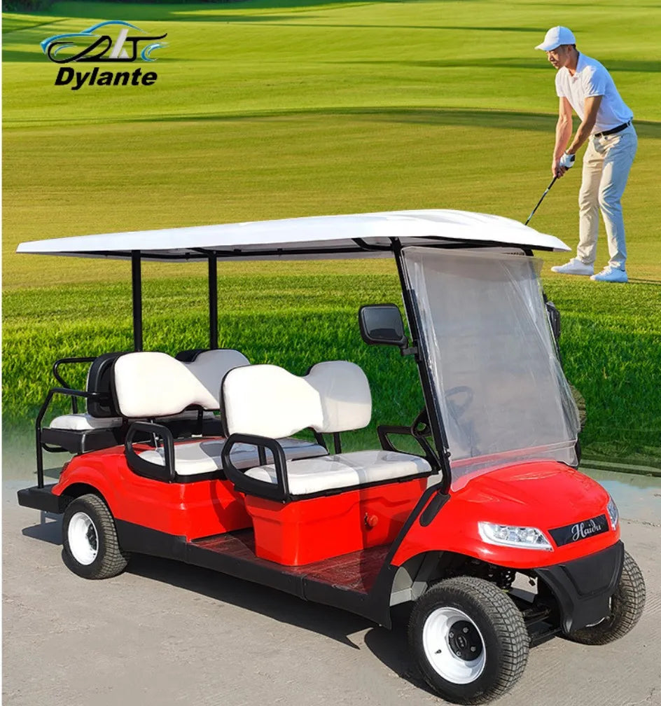 Street Legal 2-Seat Electric Golf Cart — 48V–72V AC Controller, 5000W Motor