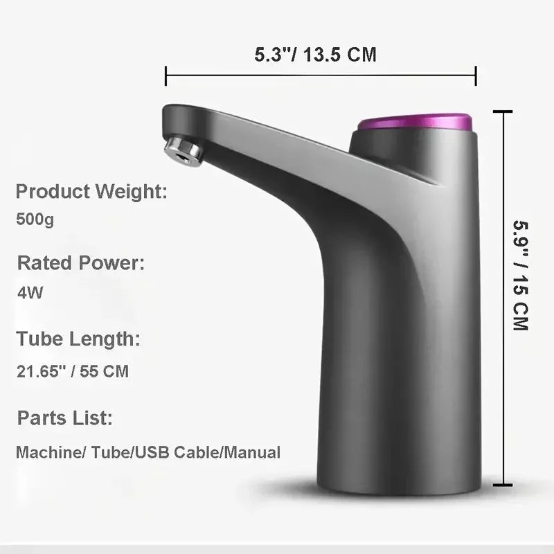 Portable 5-Gallon Water Dispenser — USB Charging Automatic Electric Pump