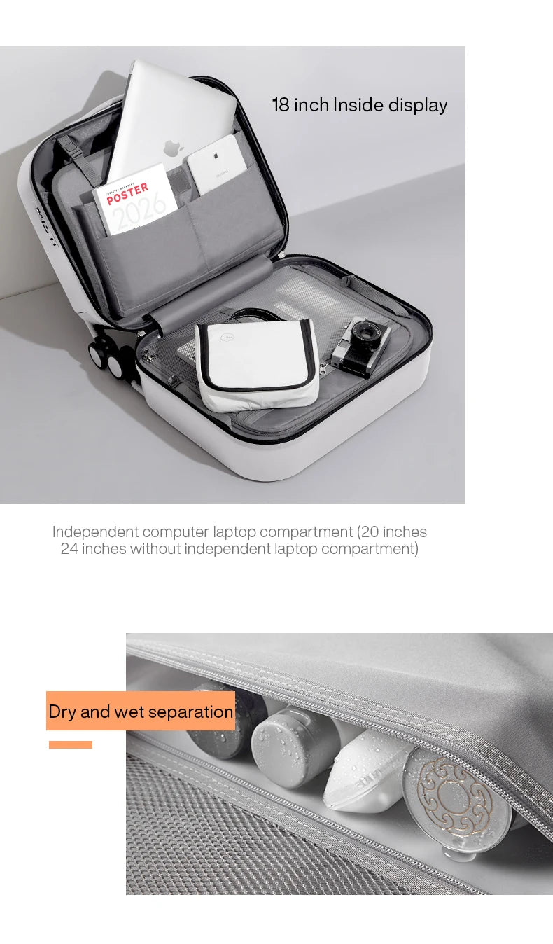 Mixi PC Luggage – Patent Design Spinner Suitcase