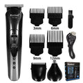 Kemei KM-1506 3-in-1 Electric Hair Clipper, Shaver & Nose Trimmer – USB Rechargeable