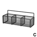 Wall-Mounted Metal Kitchen Shelf — Multi-Function Bath & Shampoo Organizer