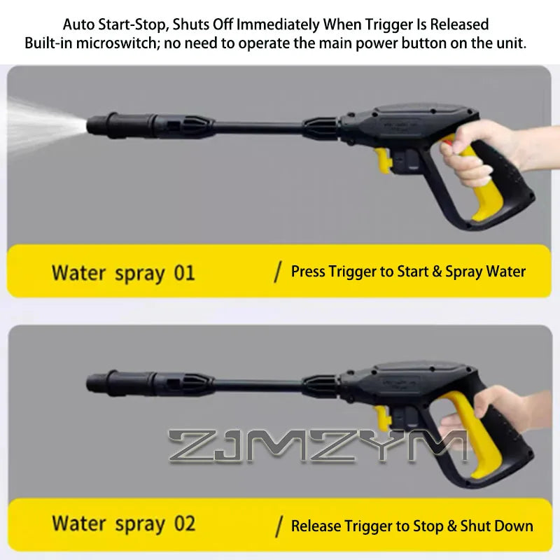 Electric High-Pressure Washer with Auto Start/Stop & Self-Priming – 10m, 15m & 20m Options