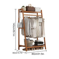 Floor Garment Rack with Multi-Layer Shelves — Freestanding Clothes Organizer