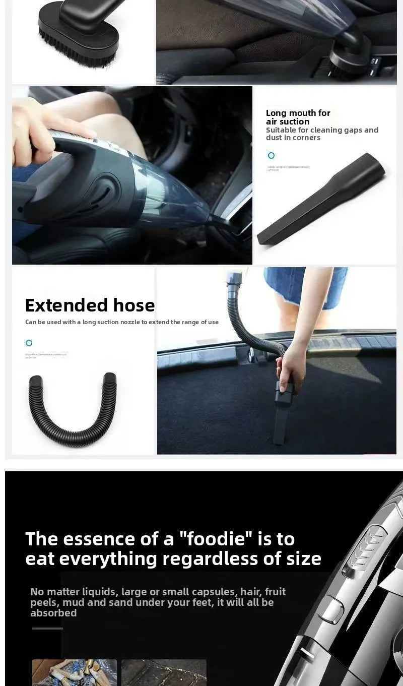 Cordless Handheld Vacuum Cleaner – Cyclonic Suction, Rechargeable, for Pet Hair & Home