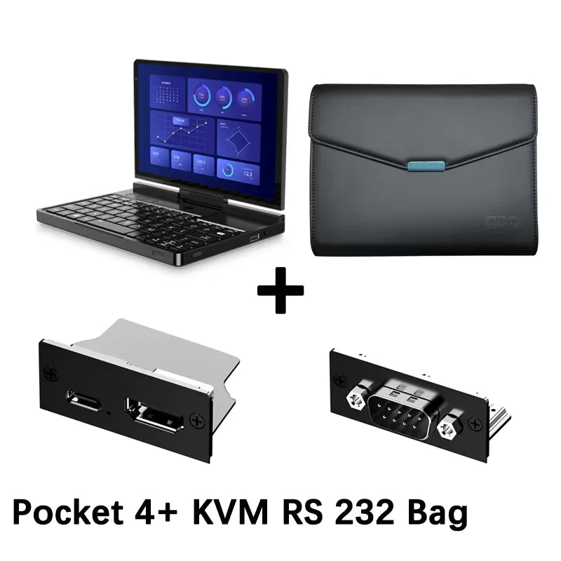 GPD Pocket 4 8.8" Mini Laptop – AMD Ryzen AI 9 HX 370, Up to 64GB LPDDR5X, 2TB NVMe, 144Hz Touch, Windows 11