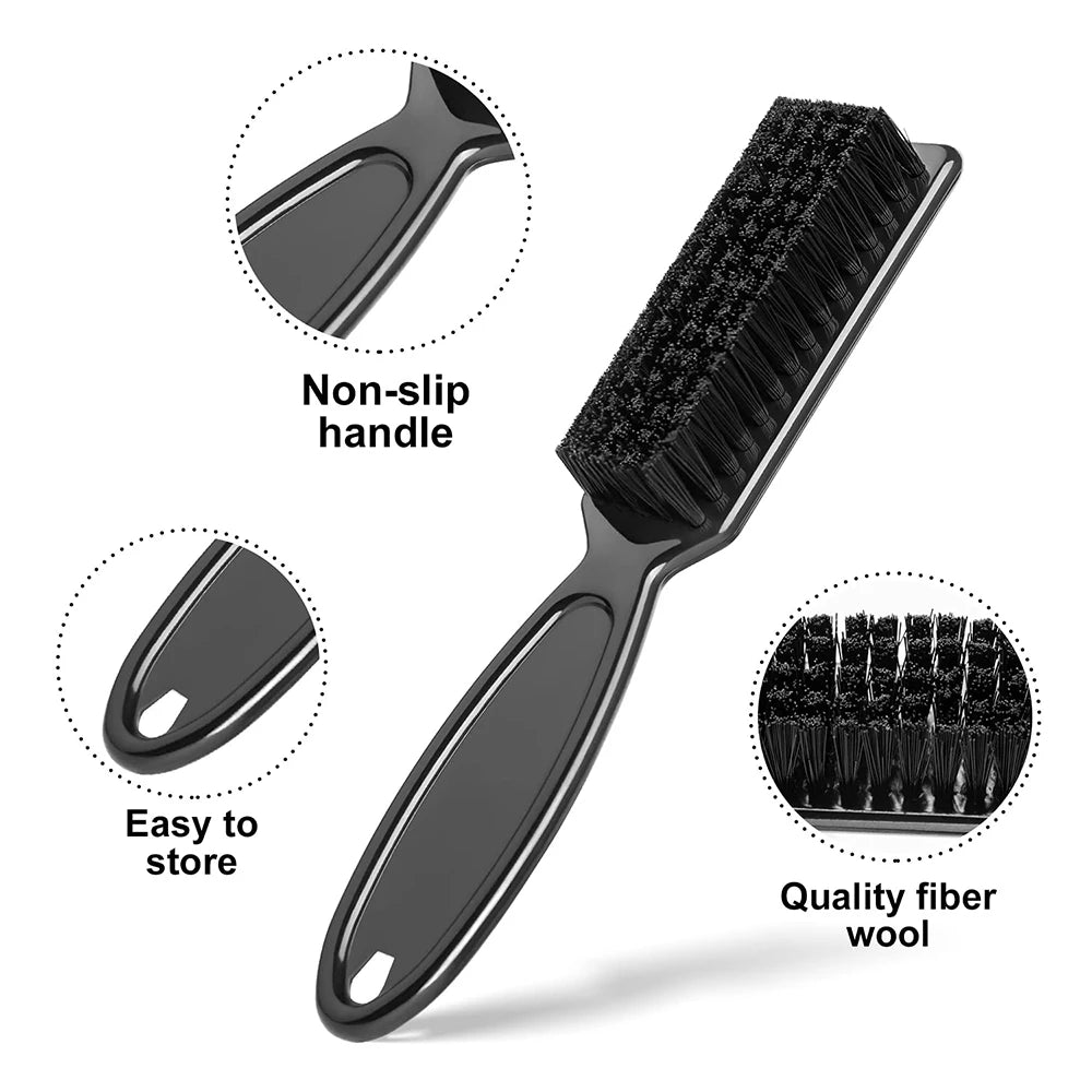 Barber Neck Duster Brush Set – Soft Plastic Handle Hair Cleaning & Carving Brush