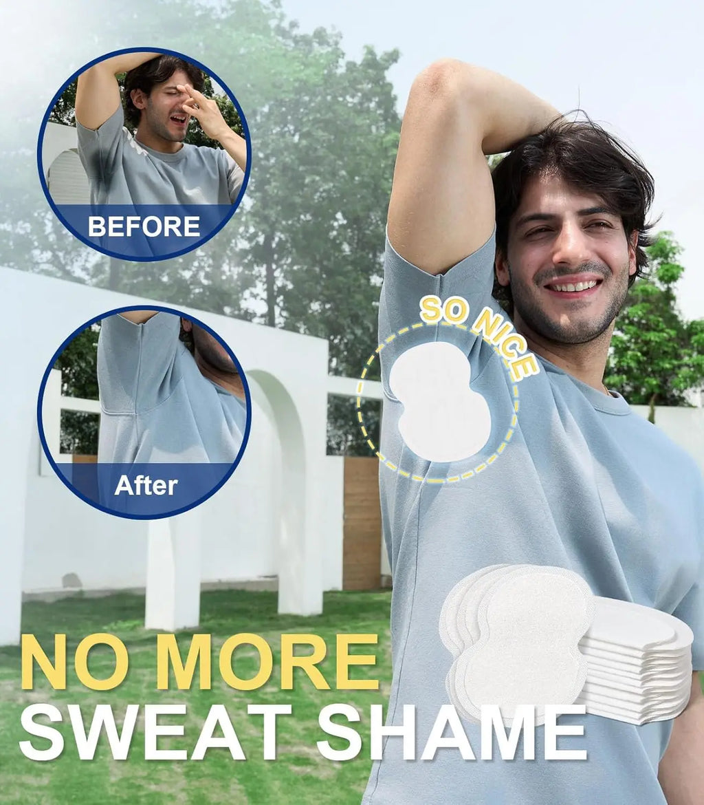 Underarm Sweat Pads for Women & Men – Disposable Hyperhidrosis Protection