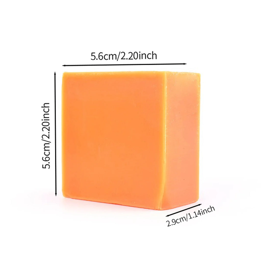 Pure Natural Turmeric Essential Oil Soap Bar – Deep Cleansing, Moisturizing & Skincare, 100g