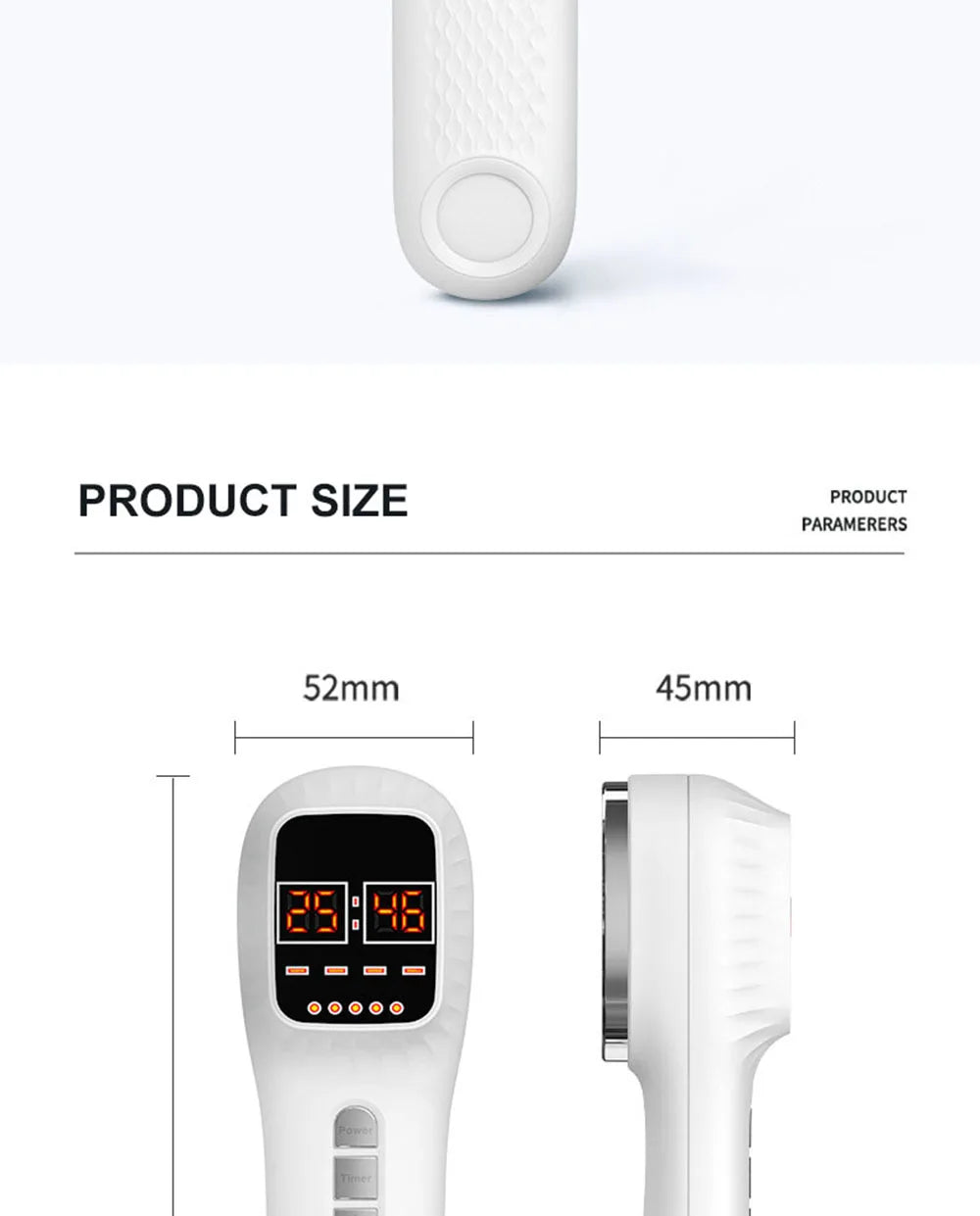 Handheld Red Light & Infrared Therapy Device – 650nm + 808nm Face & Body Skin Rejuvenation