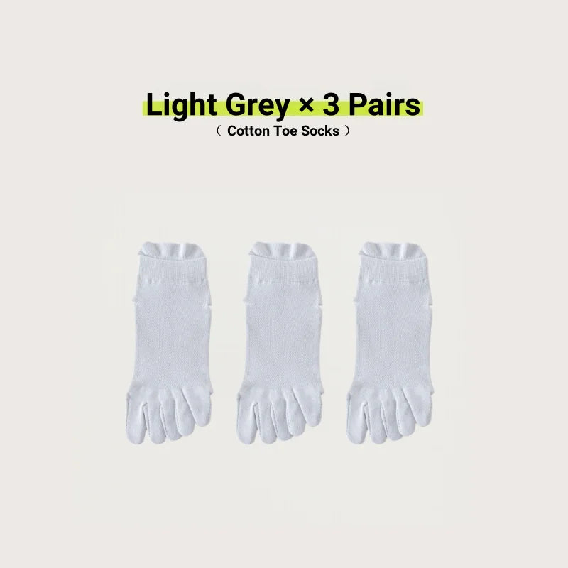 Women's Cotton Toe Socks – Breathable Mesh