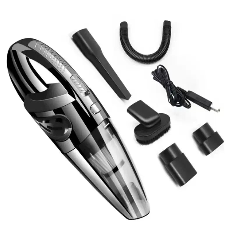 Wireless Cyclone Handheld Car Vacuum Cleaner — Rechargeable, Quick Charge for Car, Home & Pet Hair