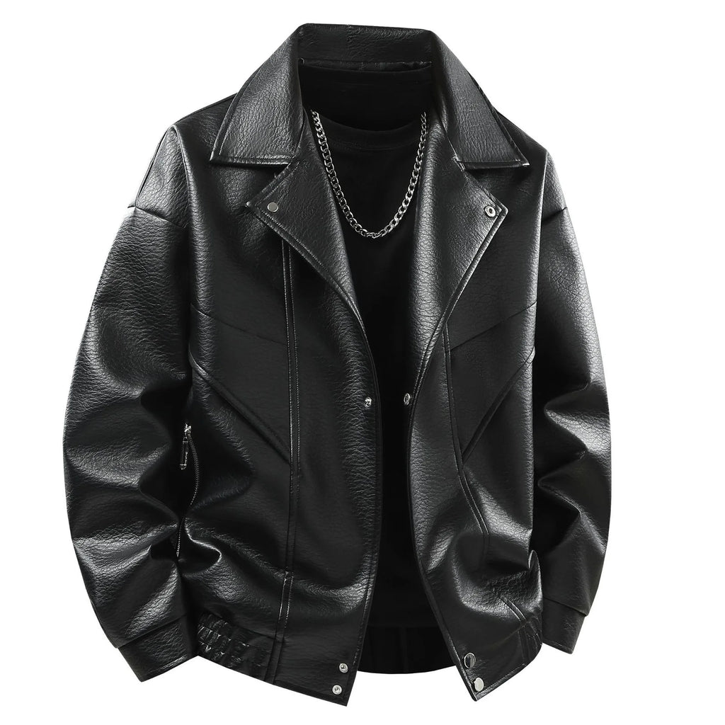 Men's Lapel Jacket – Loose Fit Casual Layer
