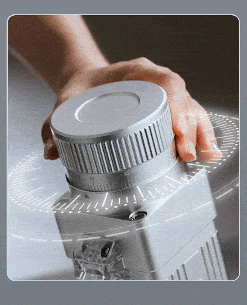Electric Burr Coffee Grinder — 72W Conical Burr, 11+ Grind Settings, Aluminum Body