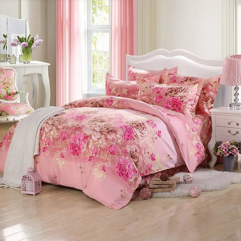Plaid Print Duvet Cover – Lightweight Polyester-Cotton Bedding Bag, 24 Colors & 3 Sizes