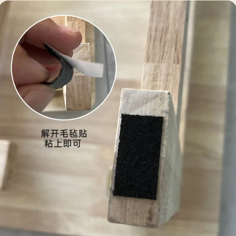 Foldable Japanese Bay Window & Balcony Wooden Desk