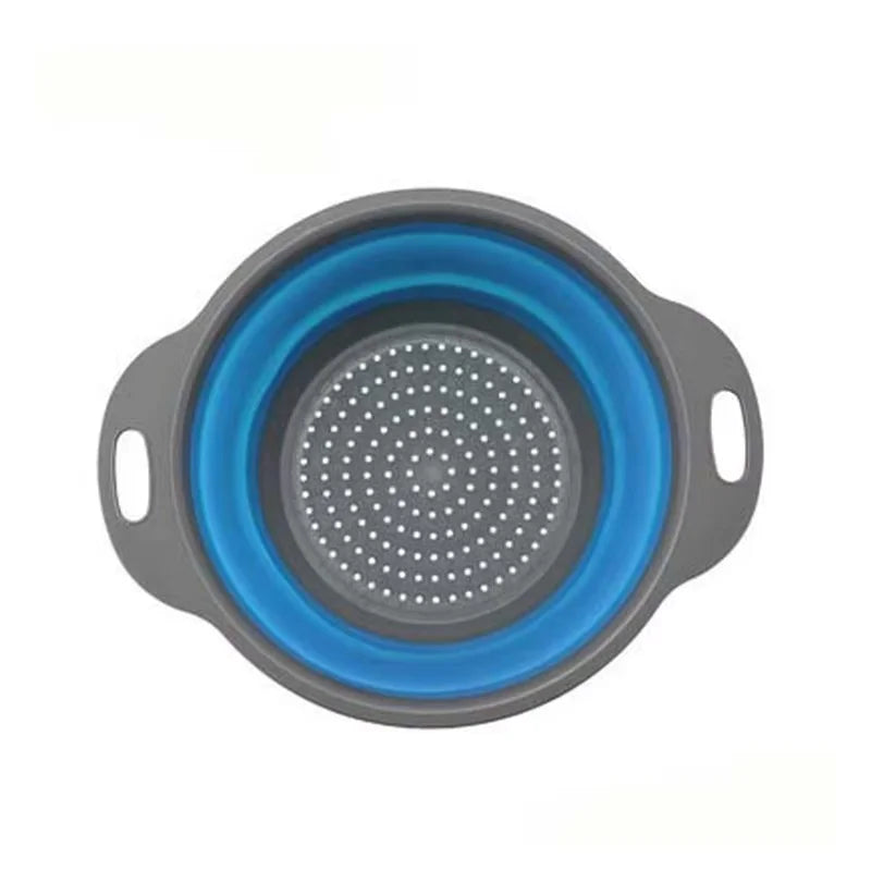 Foldable Silicone Colander Drain Basket — Collapsible