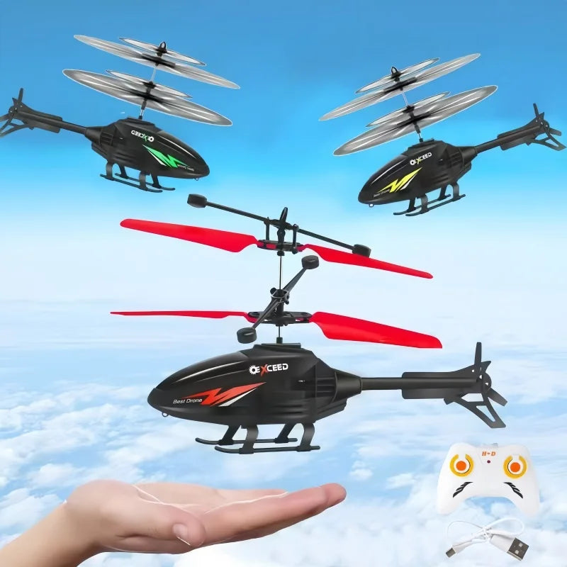 Induction RC Helicopter Toy – Indoor Remote Control Aircraft for Boys & Girls
