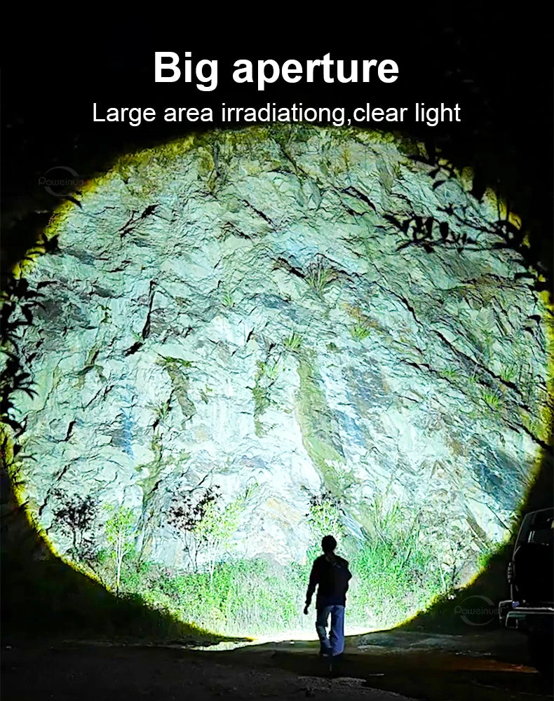 Ultra Bright Long Range LED Tactical Flashlight – Rechargeable Portable Camping Lantern