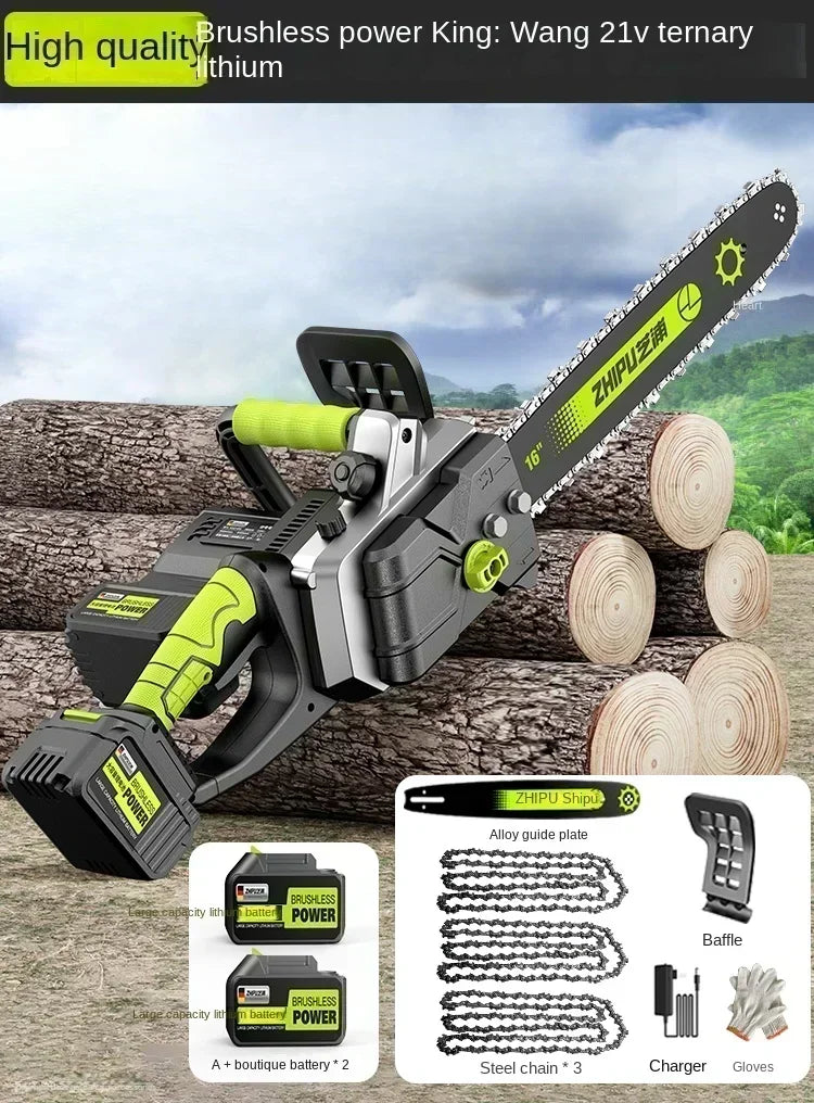 Portable Handheld Electric Saw — Cordless Mini Chainsaw for Wood Cutting