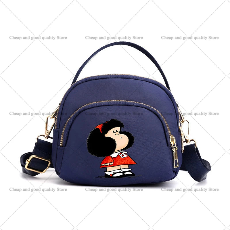 MAFALDA Anime Mini Crossbody Shoulder Bag – Cute Phone Purse Underarm Handbag for Women