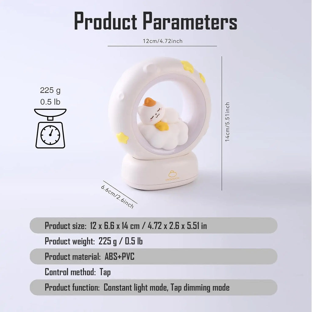 Animal Touch Night Light – Cat, Panda & Rabbit
