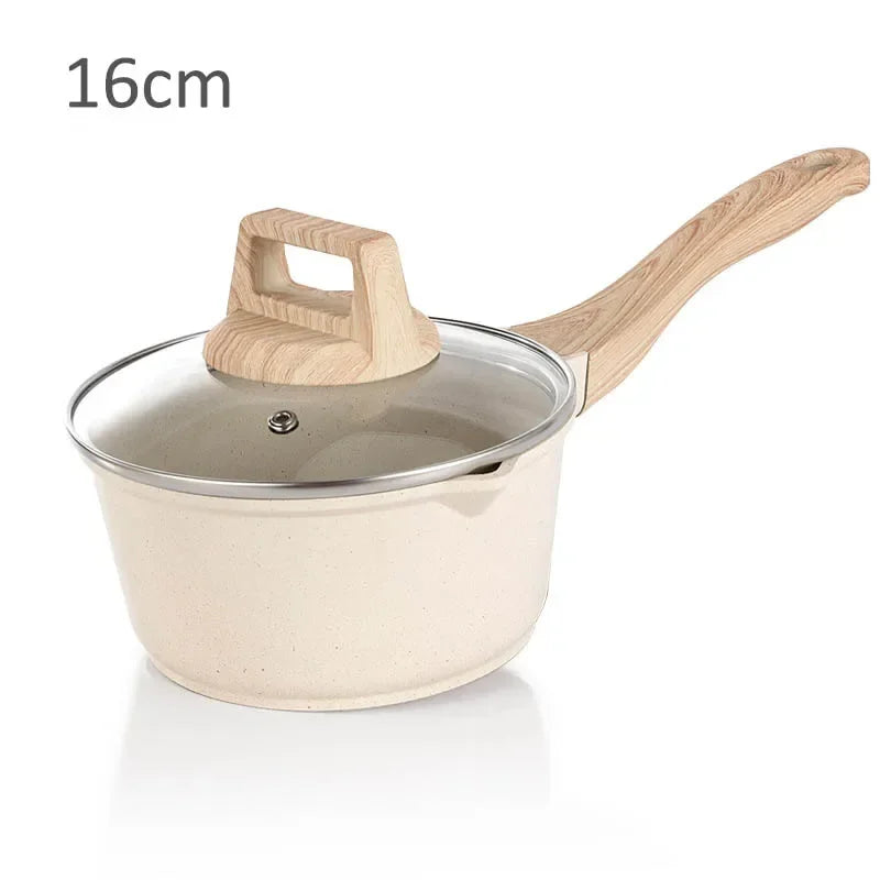 Nonstick Milk Pots & Cookware – 16cm, 18cm & Steamer Options