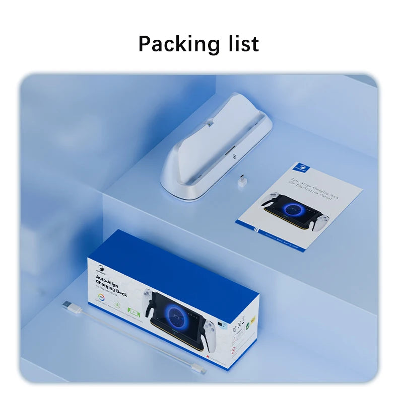 HONCAM Charging Dock Station for PlayStation Portal — Fast Charge & Organized Storage