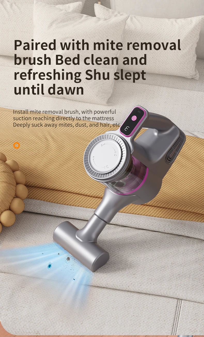 Cordless Vacuum Cleaner 15000Pa — 2-in-1 Stick & Handheld, Lightweight for Carpet, Hardwood Floor, Pet Hair & Car