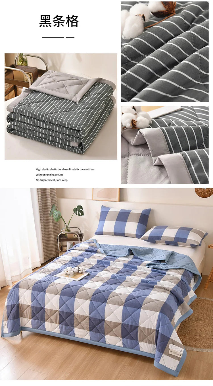 Summer Thin Comforter – Soft Air-Conditioned Quilt, Machine Washable, Single to Double