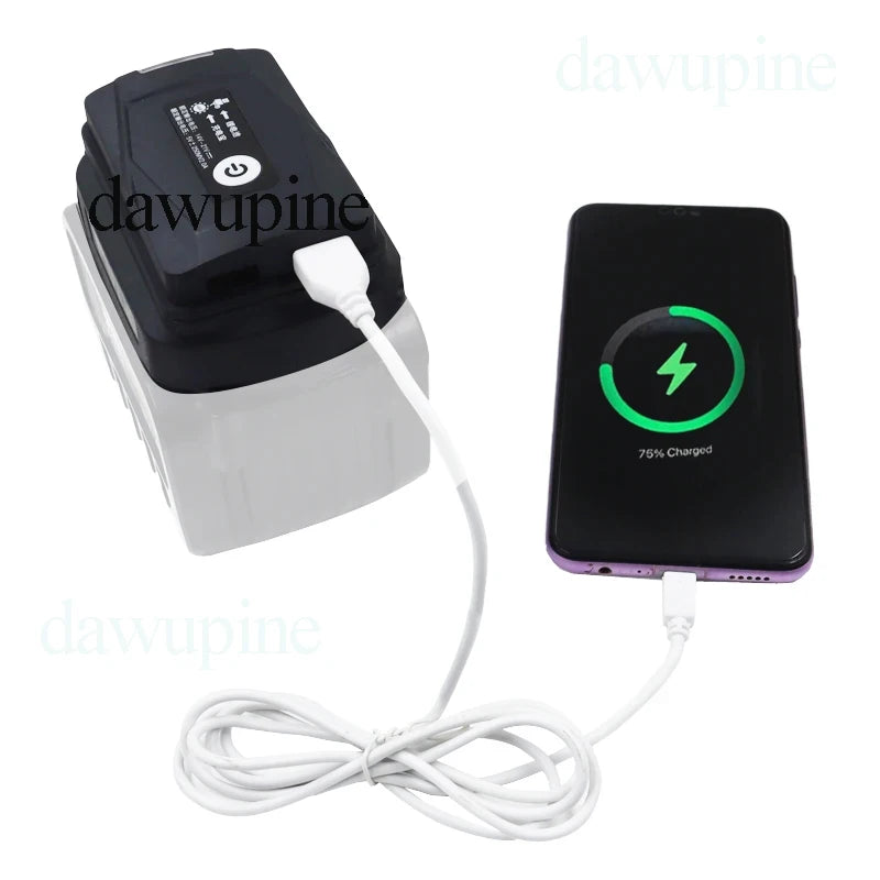 Li-ion Battery Case Adapter — Rechargeable Battery Holder with USB Output