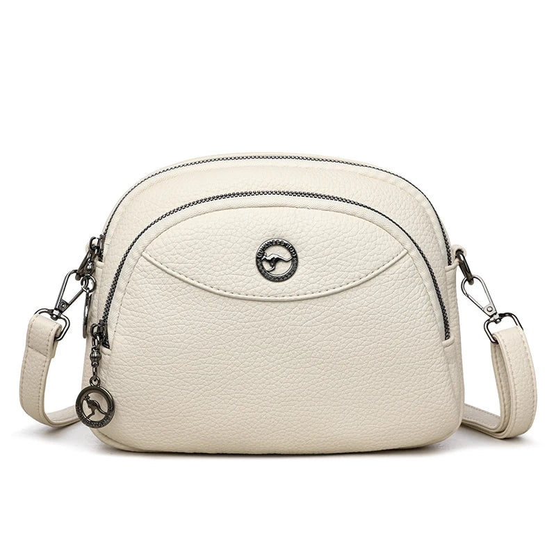 Luxury Solid Color Square Shoulder Crossbody Bag – Vintage PU Leather Messenger Handbag for Women