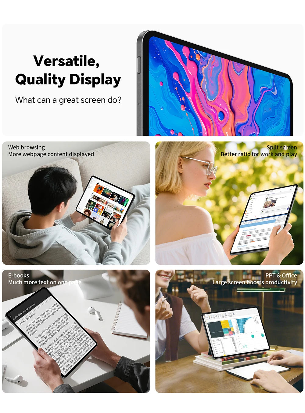 Teclast ArtPad Pro 12.7" 2.2K Android 15 Tablet – 8GB RAM, 256GB, 4G LTE, 10000mAh