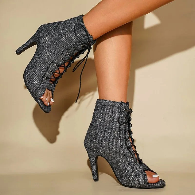 Women's Sexy High Heel Dance Sandals – Open-Toe Jazz Dance Heels