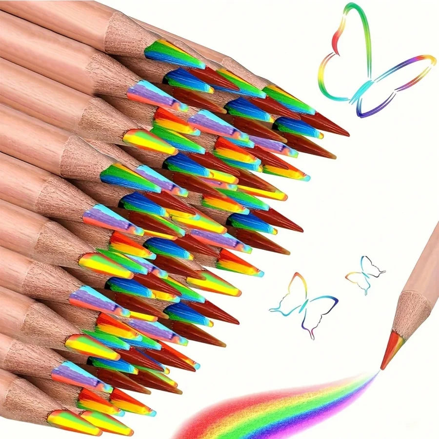 Rainbow Drawing Pencils in 6, 12 or 24 Packs