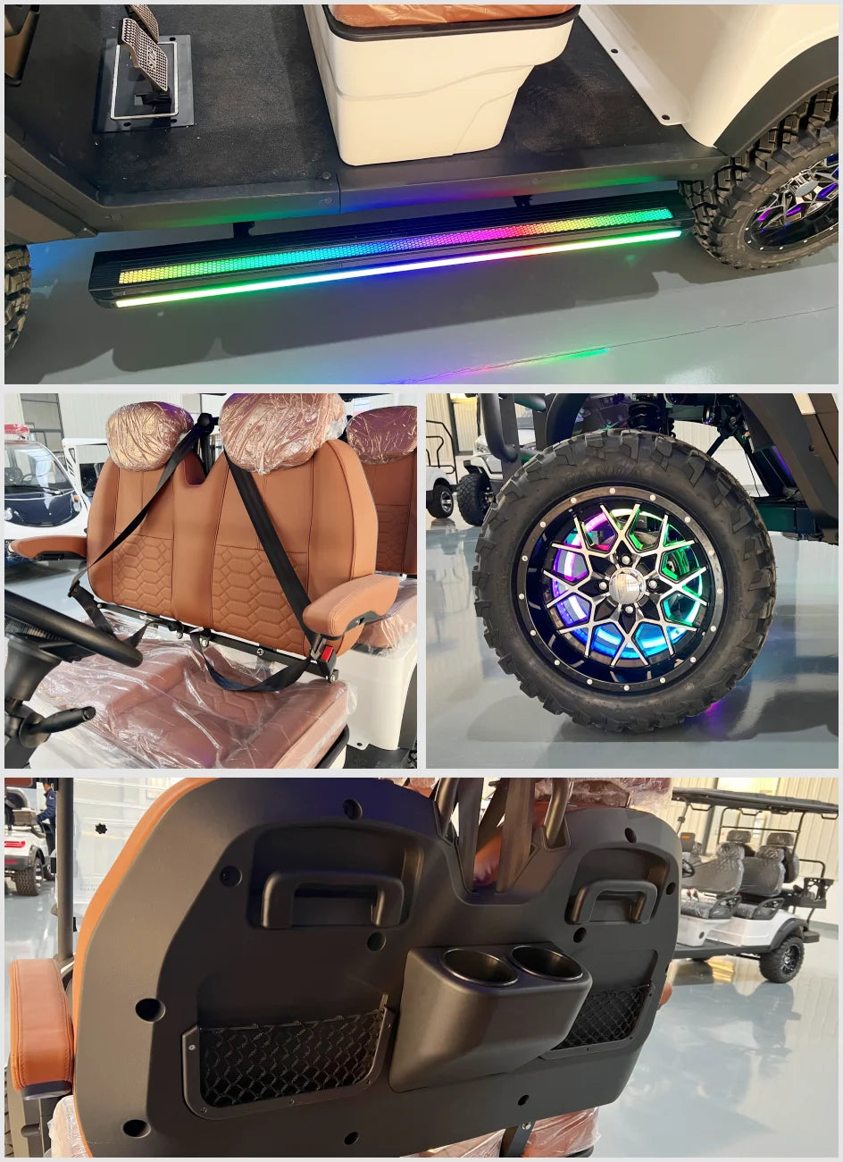 2026 Latest Solar Panel Charging Customized Off-Road 60V 4KW/5KW Outdoor Hunting Car Legal Electric Golf Cart