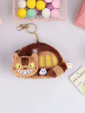Anime Cat Bus Plush Coin Purse – Cartoon Shoulder Bag, Card Holder & Pendant Doll Gift