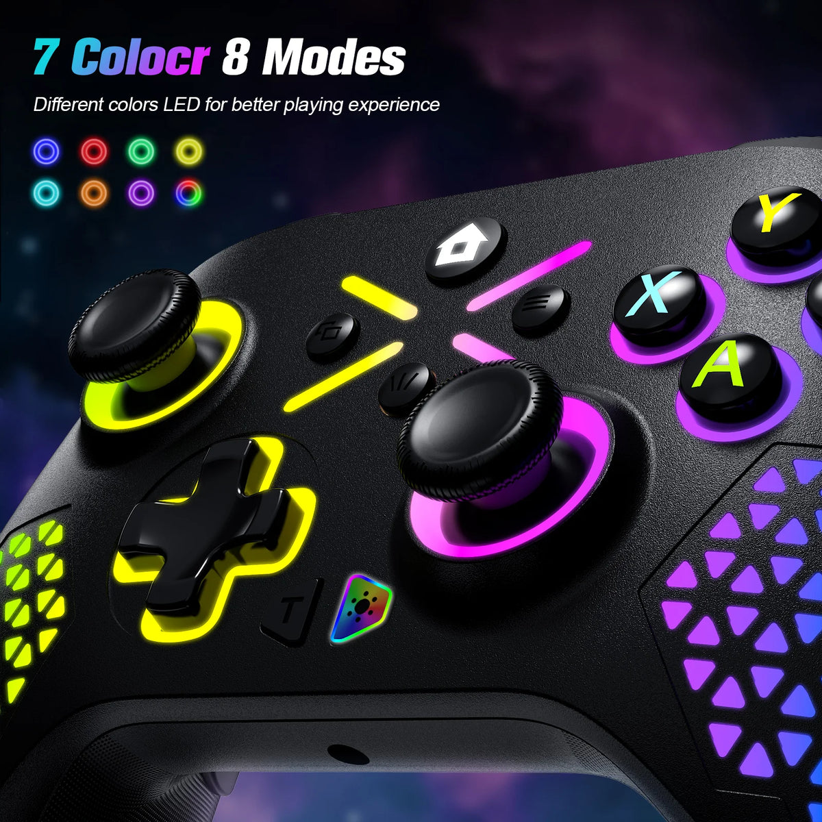 Wireless Xbox Gamepad – 2.4G, Dual Vibration, 6-Axis Gyroscope for Xbox One/S/X, Win 7/8/10