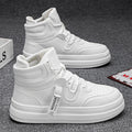 Men's High-Top Classic Casual Sports Shoes – Durable Leather Sneakers