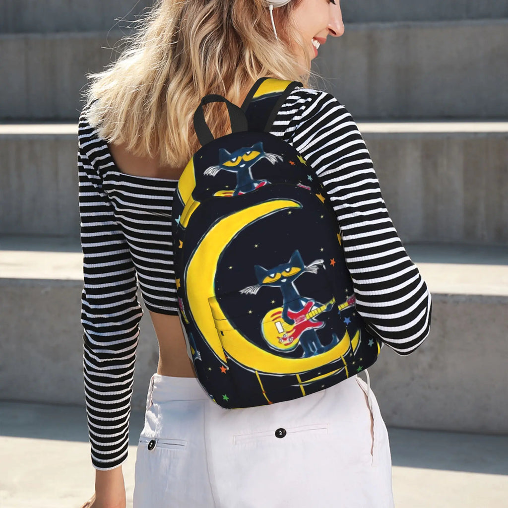 Pete the Cat Backpack – Polyester Daily Carry Bag