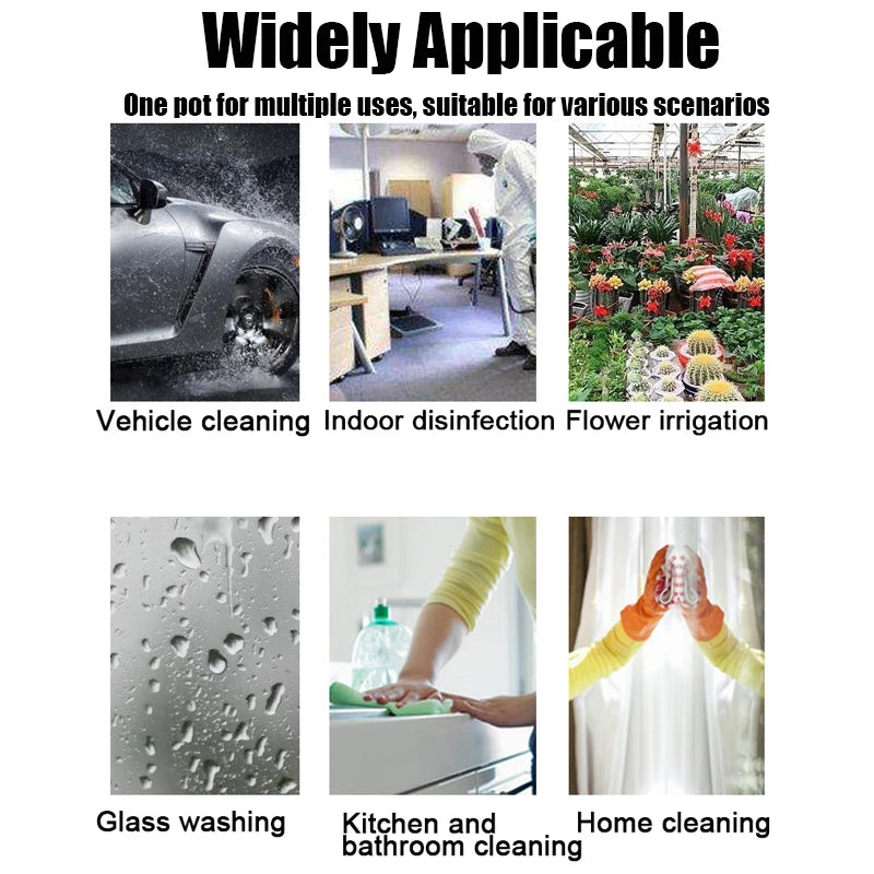 1.2L Hand-Held Air Pressure Spray Bottle – Car Wash, Garden & Home Cleaning Sprayer